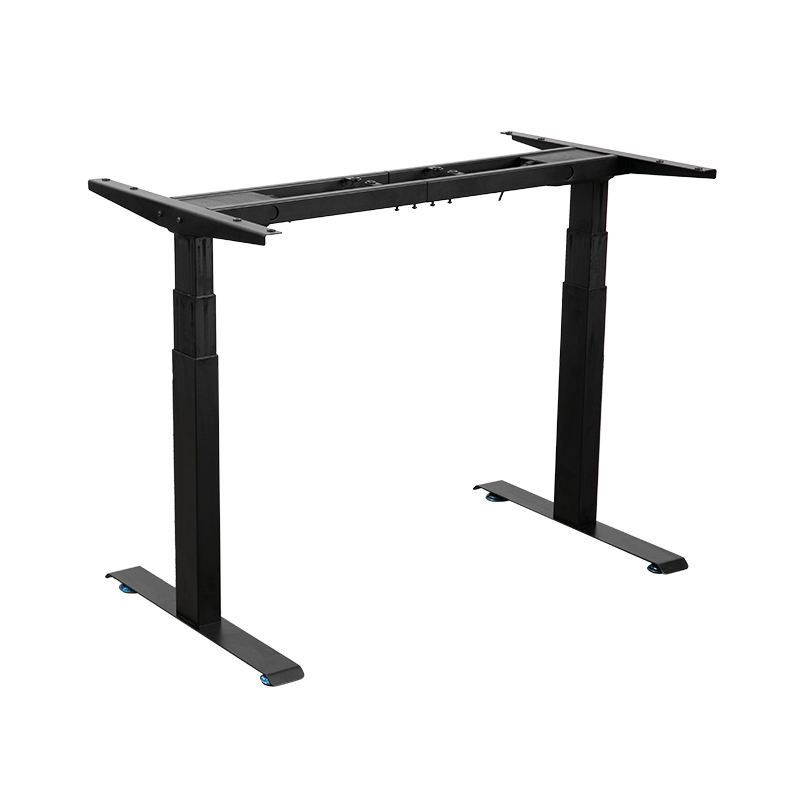 Dual-motor hole-free height-adjustable desk combines versatility and stability